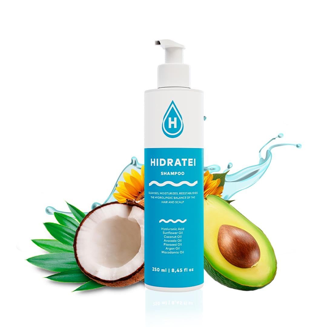 Hidratei Brazilian Beauty Shampoo Ultimate Moisturizer for All Hair Types Deep Scalp Restoration Hair Balance Clean Label Natural Ingredients 8.45 Oz
