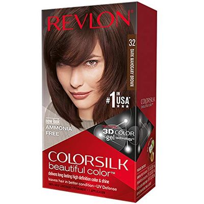 Revlon ColorSilk Hair Color, 32 Dark Mahogany Brown 1 ea (Pack of 12)
