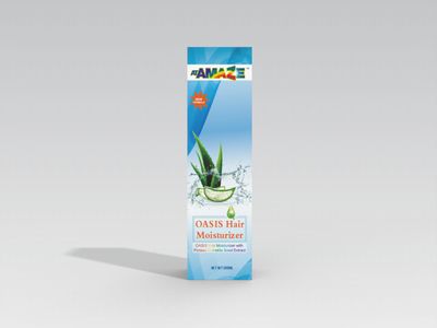 ATAMAZE Oasis Hair Moisturizer, 300ml Natural with Aloe Vera, Detangles, Softens, Effectively Moisturizes Hair, Improves Manageability, Prevents Breakage, Promotes Hair Growth, Creamy in Pump Bottle