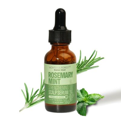 Montana Forest Rosemary Mint Strengthening Scalp Serum with Biotin, Nourishing Hydrating Hair Treatment for Stronger, Healthier Hair - 1 fl oz