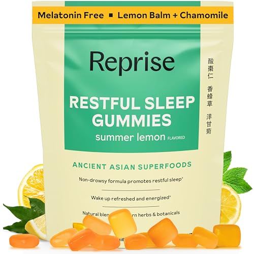 Melatonin Free Natural Sleep Aid Gummies for Adults NO Melatonin Herbal Jujube Chamomile, Lemon Balm - Deep Sleep Supplement Relaxation for zzz, 45 Vegan Gummies (45 Gummies (1 Pack))