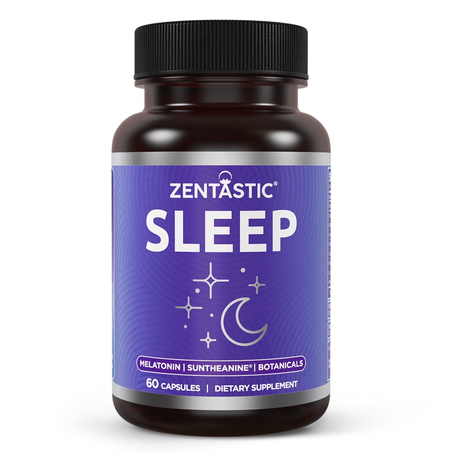 Zentastic Sleep Aid - Non Habit Forming for Healthy Sleep - Melatonin, Valerian, Suntheanine, Magnesium, Herbals, More - Natural Sleep Aid for Adults - Sleeping Pills - Made in USA, 60 Capsules