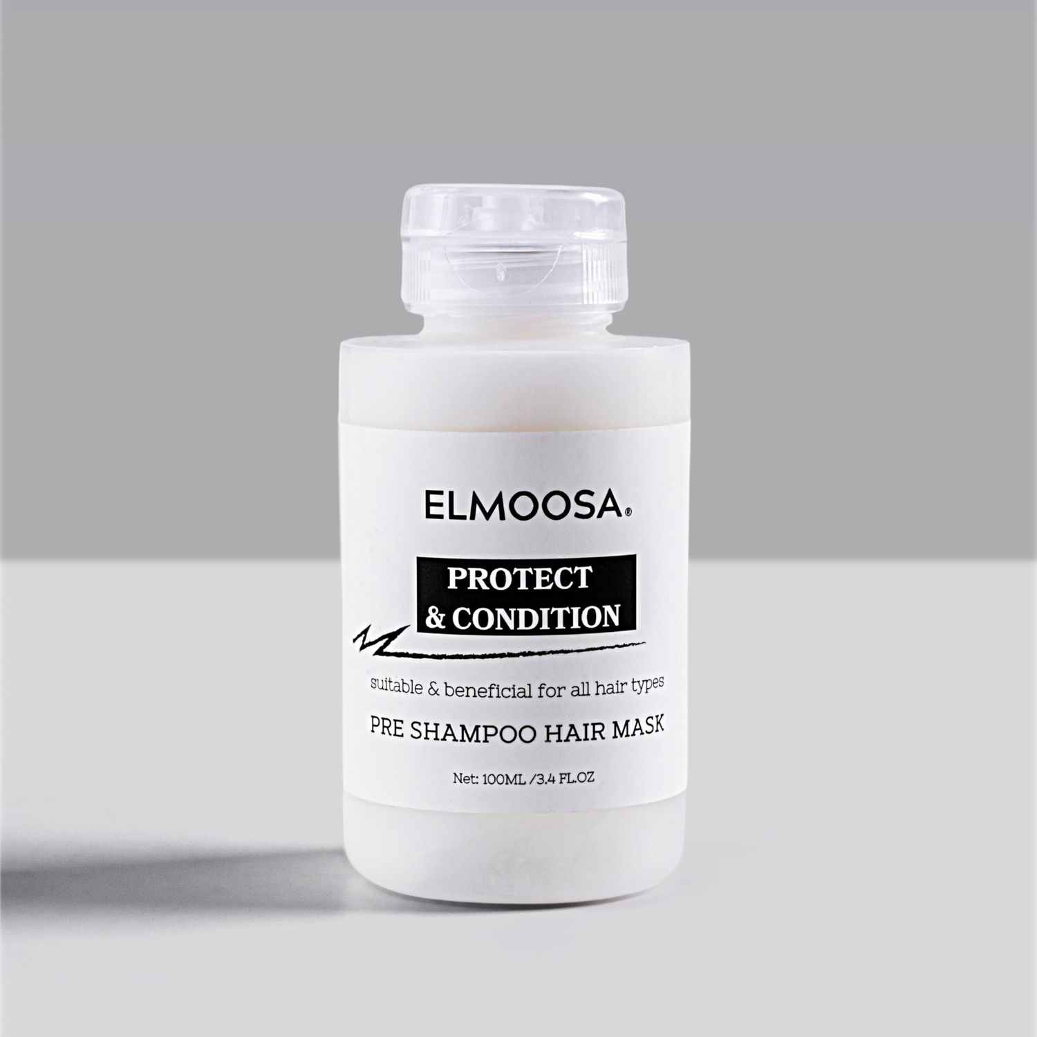 ELMOOSA PRE SHAMPOO HAIR MASK100ML KERATIN MACADAMIA TERNIFOLIA SEED OIL,INTENSIVELY MOISTURIZES HAIR, RESTORING SILKINESS AND SHINEHEAT PROTECT