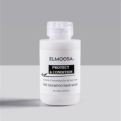 ELMOOSA PRE SHAMPOO HAIR MASK100ML KERATIN MACADAMIA TERNIFOLIA SEED OIL,INTENSIVELY MOISTURIZES HAIR, RESTORING SILKINESS AND SHINEHEAT PROTECT