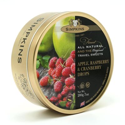 Simpkins Apple, Raspberry Cranberry Travel Sweets, 1er Pack (1 x 200 g)