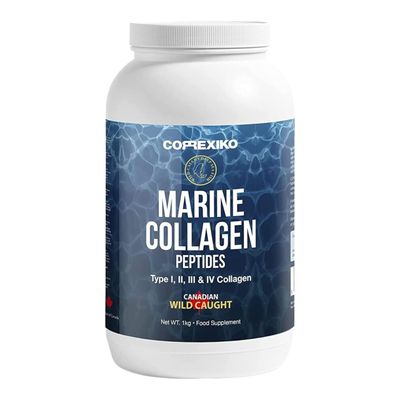CORREXIKO Premium Marine Collagen Powder Supplement Unflavored - 10,000mg Double Hydrolyzed Collagen Peptides per Serving - Formulated for Maximum Absorption - Hair, Skin Nails - 1kg, 100 Servings