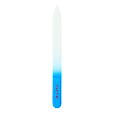 Revlon Glass Nail File, Manicure Tool for Shaping Natural Fingernails, Self-Cleaning with Bacteria Shield Technology, 1 Count