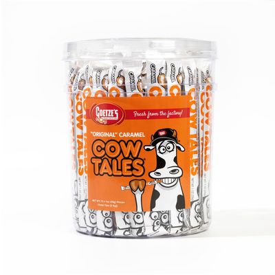 Goetze&#39;s Candy Vanilla Cow Tales - 4.5 Pound Canister (72 Ounces) - Fresh from the Factory