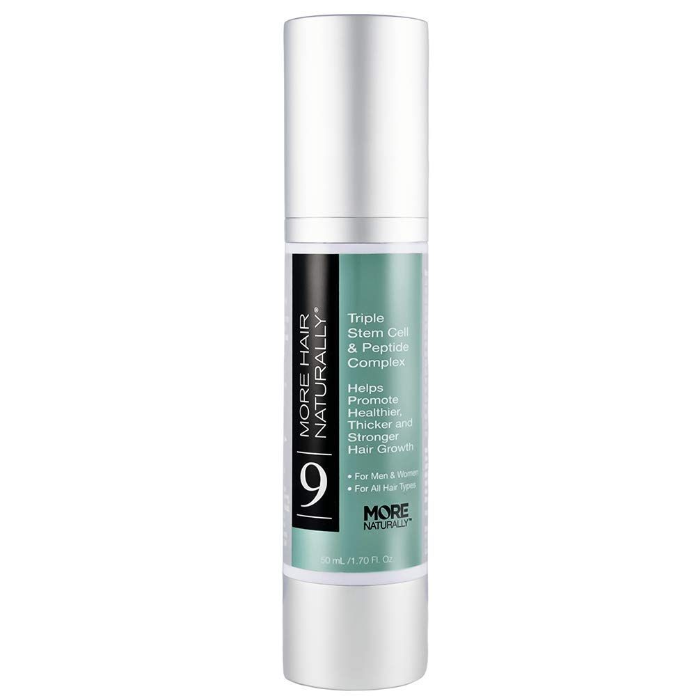 More Hair Naturally 9: Advanced Stem Cell Therapy For Thinning Hair. Helps Promote Healthier, Thicker and stronger hair growth