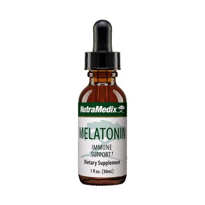 NutraMedix Melatonin Night Time Support Drops for Occasional Sleeplessness - Liquid Melatonin for Optimal Rest, Immune System Mood Support - May Help with Feeling Groggy (1oz 30ml)