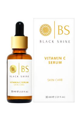 Black Shine Vitamin C Serum with Hyaluronic Acid, Brightening Serum For Face with20 Vitamin C