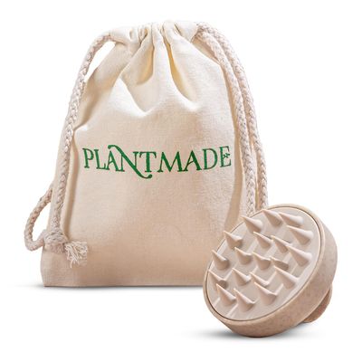 Plantmade Natural Hair Products, Scalp and Beard Massager, BPA Free, Made with Heat Resistant Wheat Straw Bio-Plastic