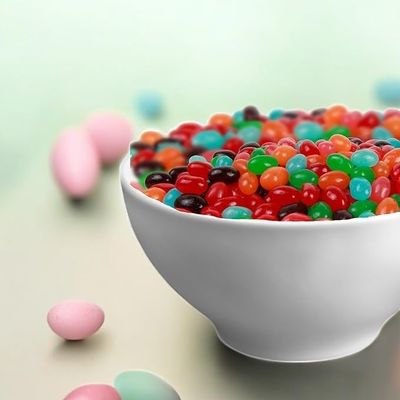 J0llyRancher Jelly Beans Original Flavor-1.5 lbs Bulk Assorted Flavors Strawberry, Orange, Blue Raspberry, Watermelon, Green Apple, and Grape-Perfect for Easter Holiday Treats and Parties(24 oz)