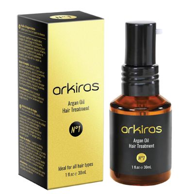 ARKIRAS Argan and Abyssinian Oil, Argan Oil of Morocco Penetrating Hair Treatment Oil, Argan Oil Hair Serum Deep Moisturizing for Dry, Damaged, Frizz, and All Types of Hair, 1 fl oz