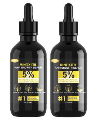 Hair Growth Serum, 5 Minoxidil for Men and Women, Minoxidil 5 Percent, Hair Regrowth Treatment for Thicker Fuller Hair, Minoxidil for hair Growth, 120ML
