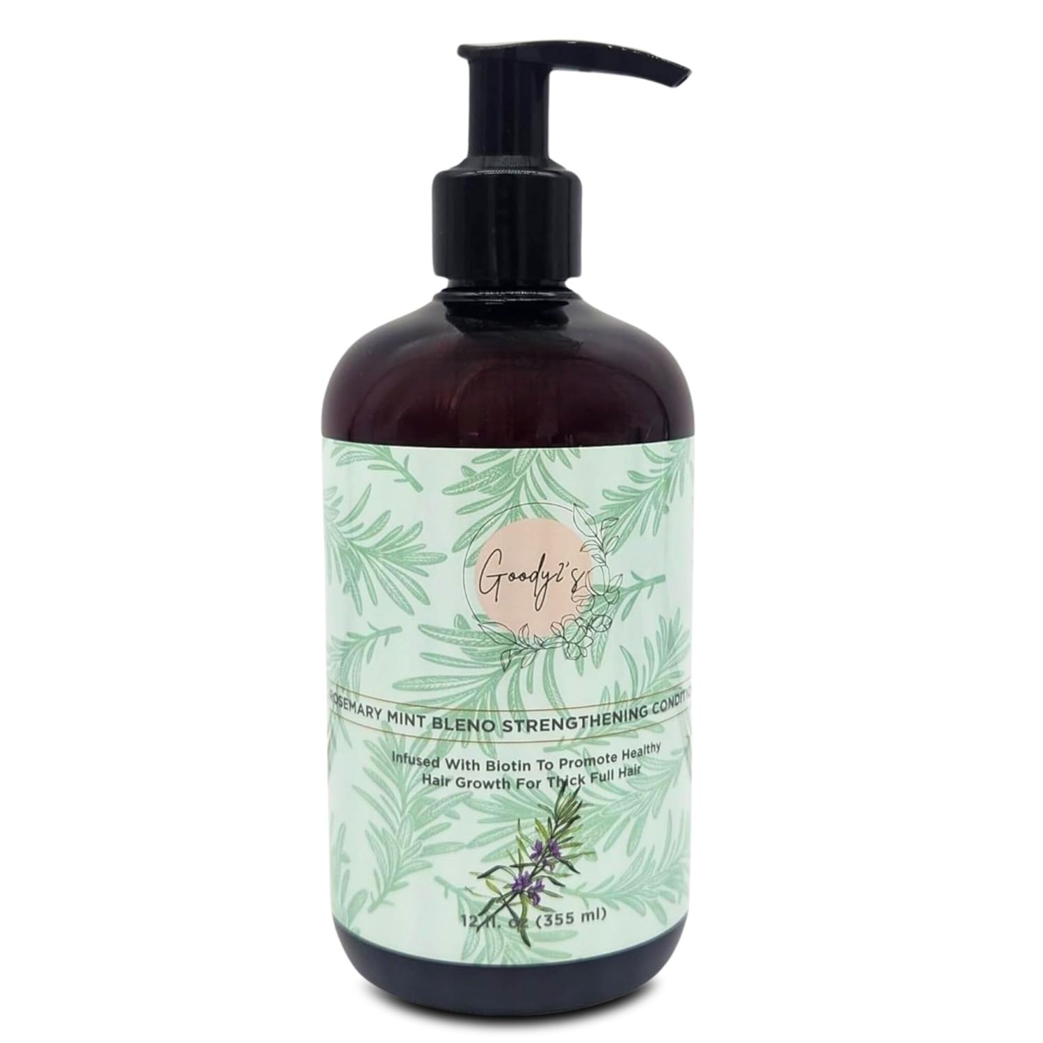 GOODY 2&#39;S Natural Rosemary Mint Strengthening Conditioner Infused with Biotin for Hair Growth Promotes Thick, Full Hair Hydrating Nourishing Formula, 355ml