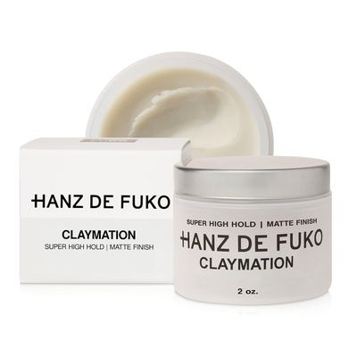 Hanz de Fuko Claymation - Premium Mens Hair Styling Clay - Super High Hold, Matte Finish - 2 oz