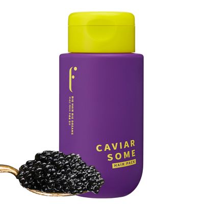 FLABOIS Hair Mask - Cavior Some with Bergamot, Floral Hibiscus Scent, Deep Moisture Repair Treatment with Lux Caviar, Flower Complex, Sunflower Camellia Oils for Dry, Damaged Hair, 10 Fl oz