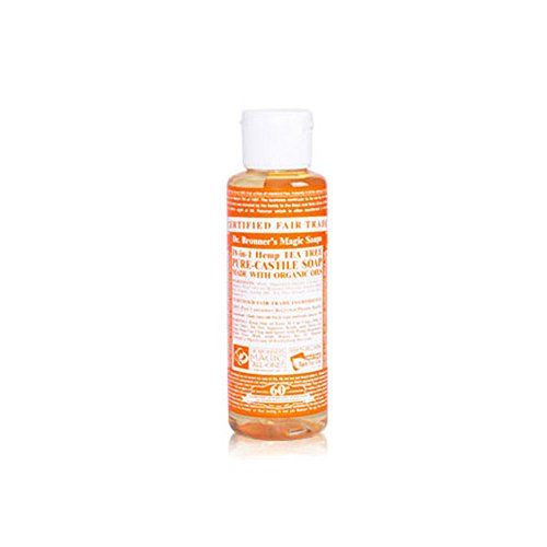 Dr. Bronner&#39;s Magic Soaps 18-in-1 Hemp Pure-Castile Liquid Soap, Tea Tree, 4 fl oz (118 ml)