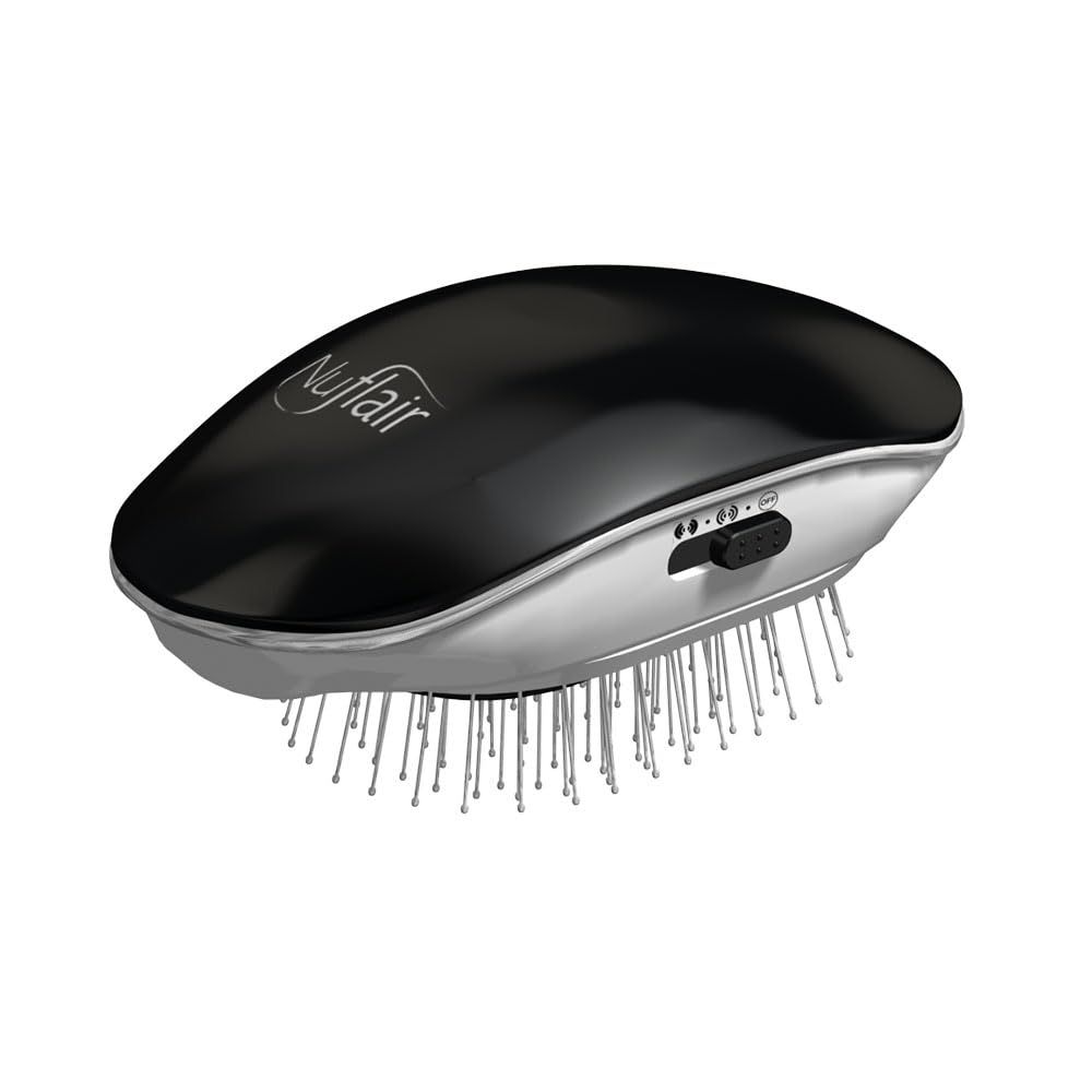 Troya Nuflair Ionic Hair Brush, Anti-Static Negative Ion Brush Hair Care for Frizzy Hair, Portable Electric Scalp Massage Comb for Home Office Travel