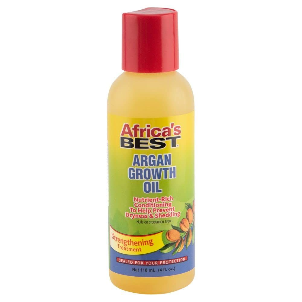 Africa&#39;s Best - Argan Growth Oil, Nutrient Rich Formula, Strengthens Hair, Stimulates Hair Growth, Conditions to Help Prevent Dryness and Shedding, 4oz Bottle