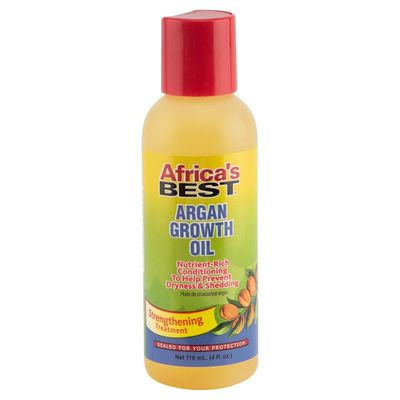 Africa&#39;s Best - Argan Growth Oil, Nutrient Rich Formula, Strengthens Hair, Stimulates Hair Growth, Conditions to Help Prevent Dryness and Shedding, 4oz Bottle