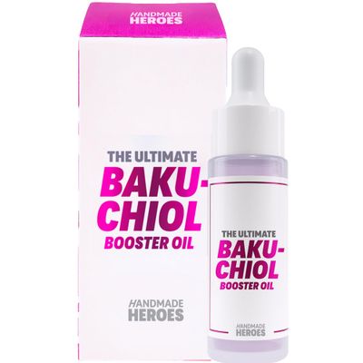 Handmade Heroes 2 Bakuchiol Oil with Sugarcane Squalane, All Natural Retinol Alternative Facial Oil For Radiant and Line Smoothing, Travel size skincare 0.3 fl oz