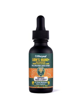 Lifecykel - Lion&#39;s Mane Mushroom Extract with Kakadu Plum - Brain Booster Nootropic for Memory, Focus REM Sleep - Non-GMO, Organic Mushroom Tincture - 1 Fl Oz (15 Servings)