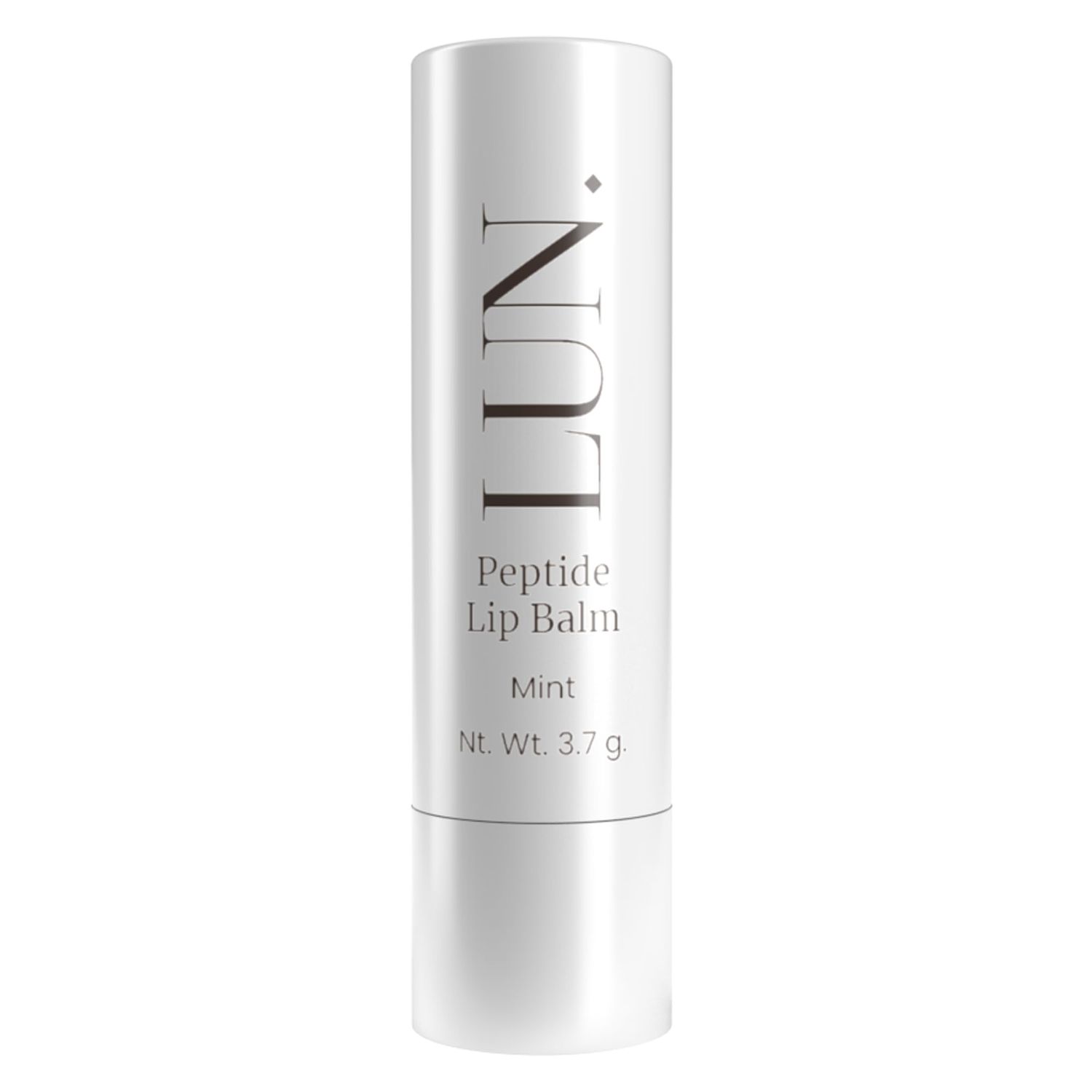 Lun Peptide Lip Balm, Clean Formula, Hydrating with Hyaluronic Acid, Peptides, Blue Light Protection, 0.37 g., Untinted, Mint Flavor