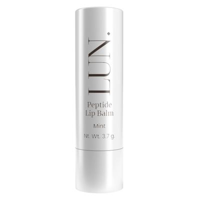 Lun Peptide Lip Balm, Clean Formula, Hydrating with Hyaluronic Acid, Peptides, Blue Light Protection, 0.37 g., Untinted, Mint Flavor