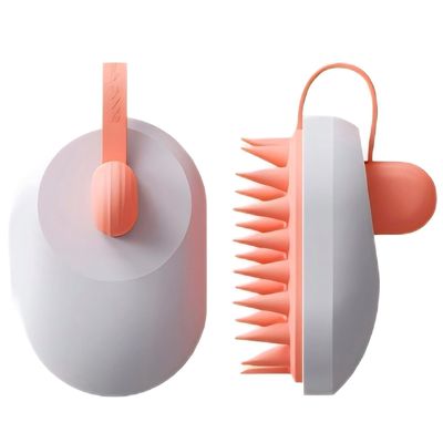 KINTEGOOD Hair Scalp Massager Brush, Cute Mouse Shape Shampoo Brush Scalp Scrubber, WetDry Use, Scalp Massager for Hair Growth, Eliminates Dandruff for Men Women, White