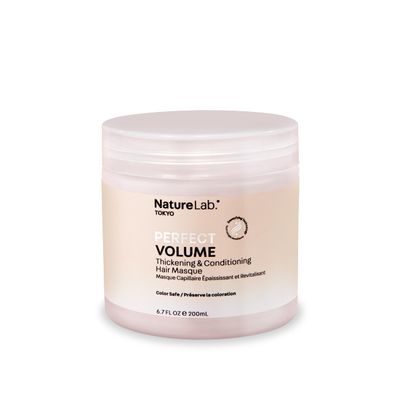 NATURELAB. TOKYO Perfect Volume Thickening Conditioning Hair Masque Hydrate Hair While Adding Softness Smoothness 6.7 Fl Oz