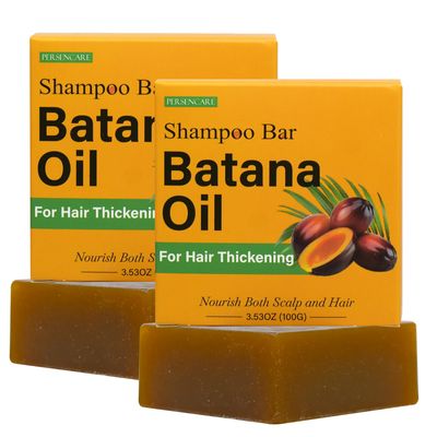 VAEYAE 2 Pcs Batana Oil Solid Shampoo and Conditioner Bar, Botana Oil Natural Formula Nourish Scalp, pH Balanced for Man Woman All Hair Types Growth, Enhance Hair Thickness, Reduce Hair Loss Soap