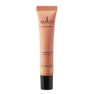 Sukin Brightening Illuminating Eye Gel with Green Coffee Kakadu Plum, 0.5 Ounce