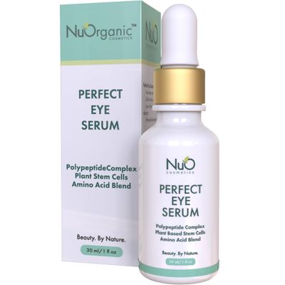 nuorganic Perfect Eye Serum: Fine Lines Wrinkles Bags Dark Circles - Patented PhytoCellular Science 18X More Effective Anti Aging Better Skin in 7 Days - Vegan