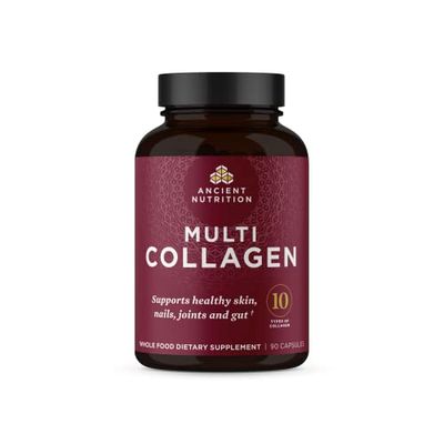Ancient Nutrition Collagen Peptides Pills, Hydrolyzed Multi Collagen Supplement, Types I, II, II, V X, Supports Healthy Skin and Nails, Gut Health and Joints, 90 Capsules