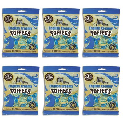 Walkers&#39; Nonsuch English Creamy Toffees with Whole Milk Butter Imported from UK Traditional British Sweets Classic English Toffee 5.29 Oz (Pack of 6)
