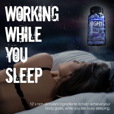 stripfast5000 Night Bullet Capsules for Women and Men - 60 Count