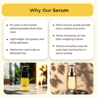 HerStyler Advanced Argan Oil Hair Serum for Women - Anti Frizz Serum for Hair - for Frizzy, Dry and Damaged Hair - Nourishing - 2.36 Fl Oz 70 Ml (1 Pack)