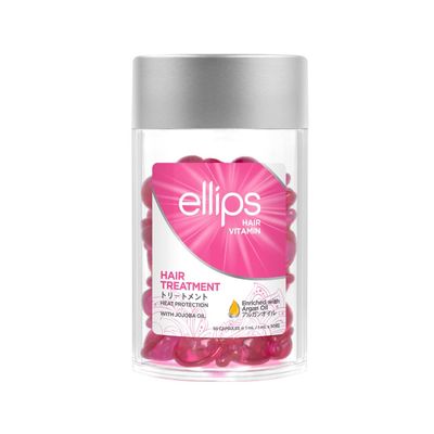 Ellips Hair Vitamin Hair Treatment, 50 Capsules - Hair Oil Heat Protectant for Frizzy Hair - Support Healthy Shiny Hair
