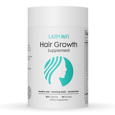 LAZPOWFI Hair Growth Vitamins, Biotin 10000mcg, Vitamin A, B3, C, D, E, Calcium, Hair Growth Supplement, Supports Hair Nails Natural Growth for Stronger - 067