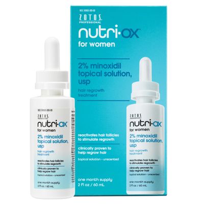 NUTRI-OX 2 Minoxidil for Women Topical Hair Regrowth Treatment One Month Supply 2 Fl Oz