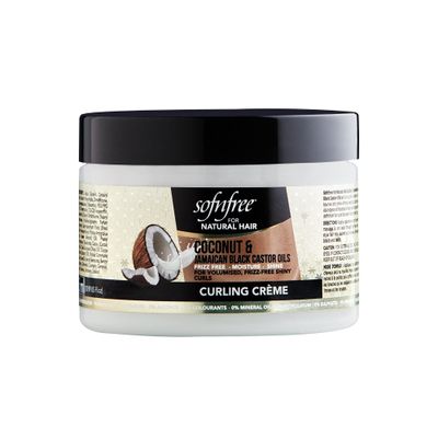 Sofnfree Coconut Jamaican Black Castor Oil Curling Cream for Natural Hair - Volumizer Hair Moisturizer for Coily Curly Hair - 11 Fl Oz (Pack of 1)