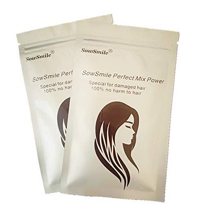 sowsmile Keratin Collagen Silk Hair Scalp Care Lengthen Vitamins Serum Treatment Perfect Mix Powder BCCA