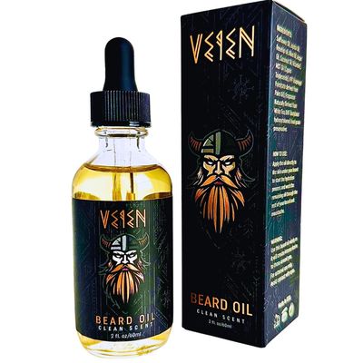 Veien Beard Oil for Men Premium All-Natural 2floz Made in USA for Thicker Darker Fuller Growth Moisturizes Conditions Softens Strengthens Smooths Frizz Hydrates for All Hair Skin Types Reduces Itch