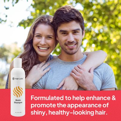 Hair Labs Biotin Shampoo for Hair Growth, 8 Fl Oz Hair Thickening Products for Men Women Blend of Proprietary Ingredients Nourish Stimulate Burdock Root, Keratin, Caffeine, Silk Amino Acids
