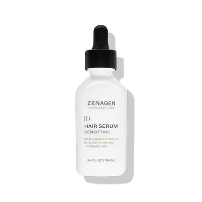 ZENAGEN Densifying Hair Serum for Fine Thinning Hair Boosts Hair Density, Strengthens Nourishes Hair Follicles, Non-Greasy Water-Based Formula, Plant-Based, Vegan, All Hair Types, 3.4 oz