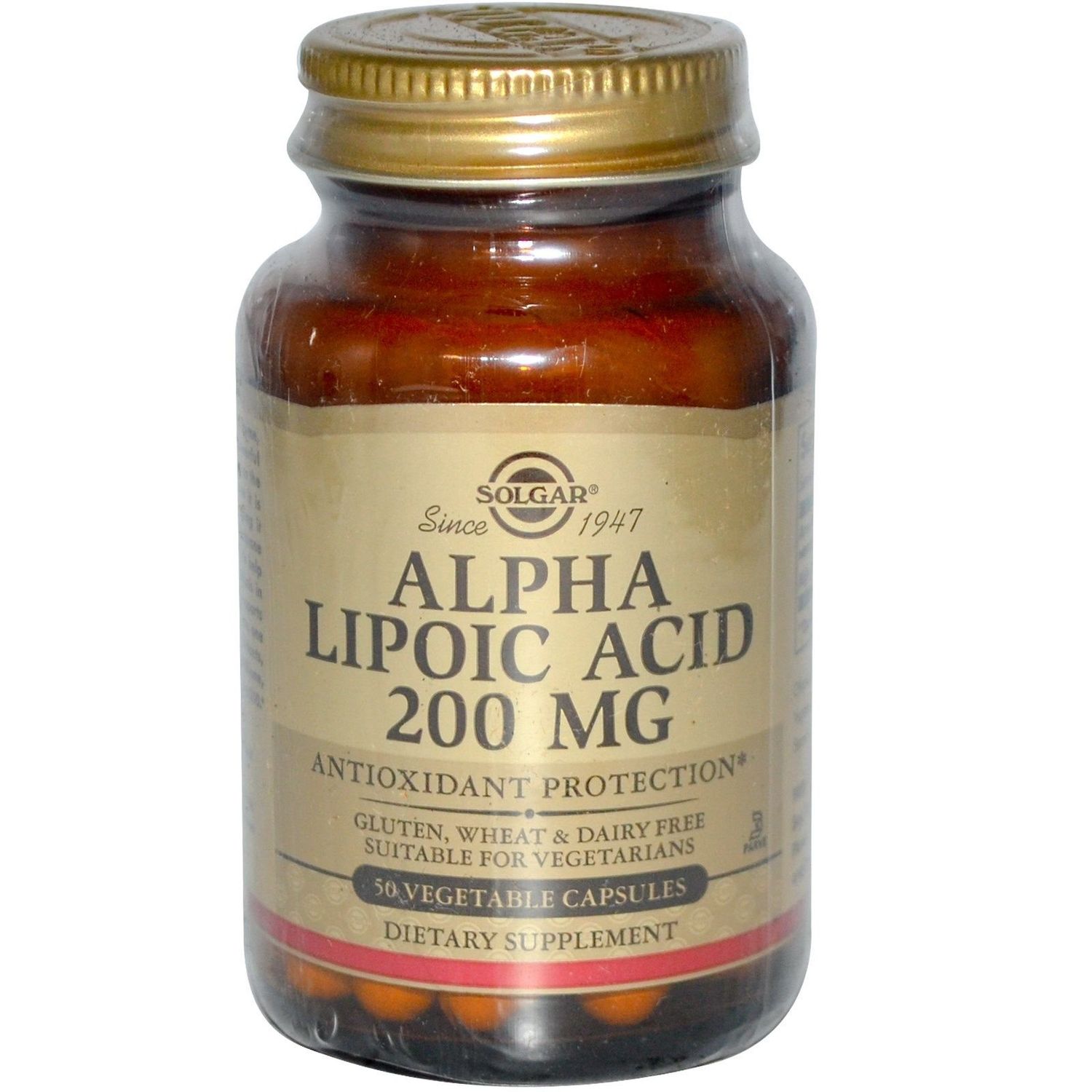 SOLGAR Alpha Lipoic Acid 200 mg - 50 Vegetable Capsules, Pack of 3 - Antioxidant Support - Non-GMO, Vegan, Gluten Free, Kosher, Halal - 150 Total Servings