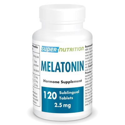 Supersmart - Melatonin 2.5mg (Ultra Fast Acting) - Natural Melatonin Fast Dissolve Supplement Natural Mint Flavor Non-GMO - Sugar Gluten Free - 60 Sublingual Tablets