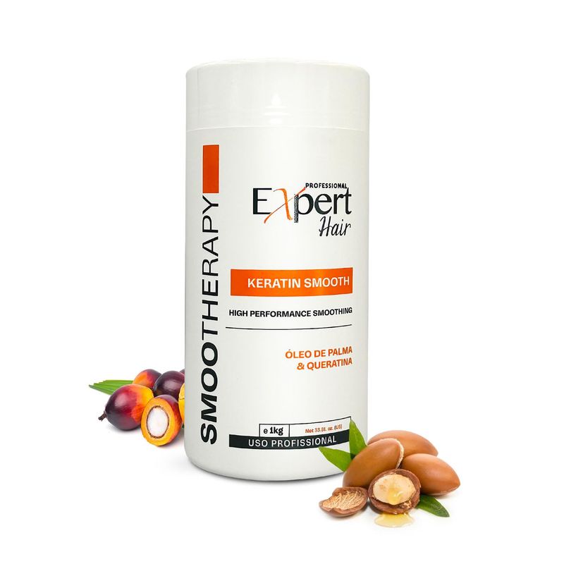 Expert Hair Keratin Smooth Botox for Hair, Anti-Frizz, Natural Look, Queratina para Alisar el Cabello, Thermo-Active, Suitable for All Hair Types (1kg35.3 oz.)